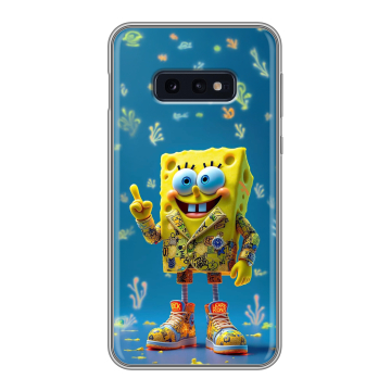 Силиконовый чехол на Samsung Galaxy S10e с принтом Спанч боб Спанчбоб Силиконовый чехол на Samsung Galaxy S10e с принтом Спанч боб Спанчбоб