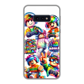 Силиконовый чехол на Samsung Galaxy S10e с принтом Roblox Роблокс