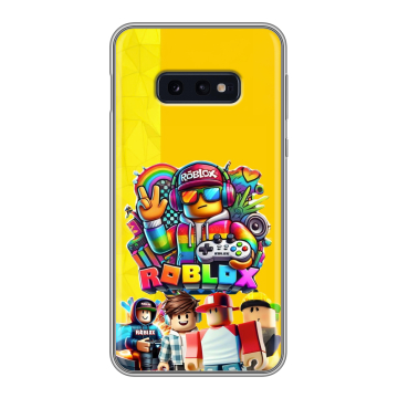 Силиконовый чехол на Samsung Galaxy S10e с принтом Roblox Роблокс
