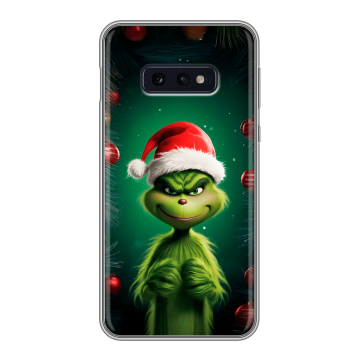 Силиконовый чехол на Samsung Galaxy S10e с принтом Гринч Новый год Рождество Силиконовый чехол на Samsung Galaxy S10e с принтом Гринч Новый год Рождество