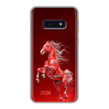 Силиконовый чехол на Samsung Galaxy S10e с принтом Новый год Силиконовый чехол на Samsung Galaxy S10e с принтом Новый год
