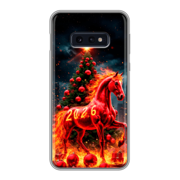 Силиконовый чехол на Samsung Galaxy S10e с принтом Новый год Силиконовый чехол на Samsung Galaxy S10e с принтом Новый год