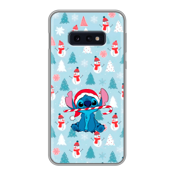 Силиконовый чехол на Samsung Galaxy S10e с принтом Стич Новый год Силиконовый чехол на Samsung Galaxy S10e с принтом Стич Новый год
