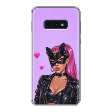 Силиконовый чехол на Samsung Galaxy S10e с принтом женский Силиконовый чехол на Samsung Galaxy S10e с принтом женский