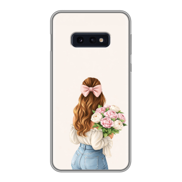 Силиконовый чехол на Samsung Galaxy S10e с принтом женский Силиконовый чехол на Samsung Galaxy S10e с принтом женский
