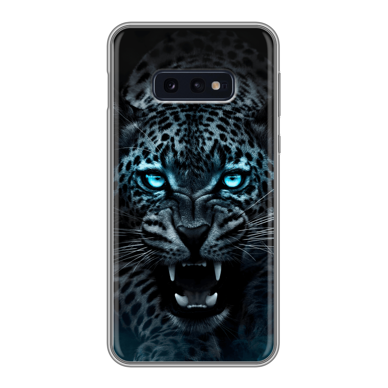 Силиконовый чехол на Samsung Galaxy S10e с принтом Темный леопард Силиконовый чехол на Samsung Galaxy S10e с принтом Темный леопард