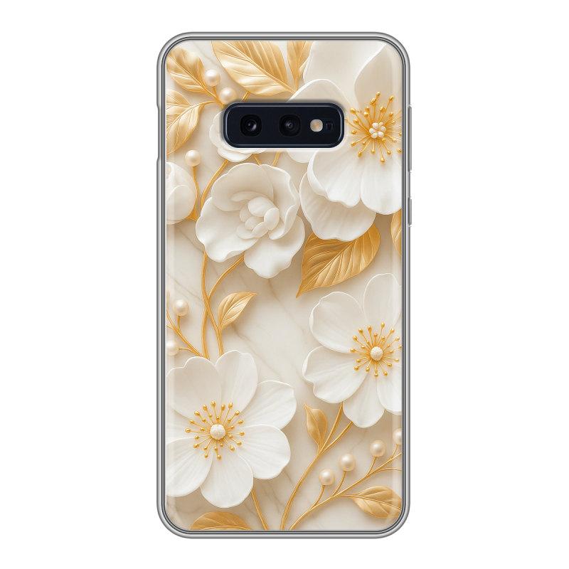 Силиконовый чехол на Samsung Galaxy S10e с принтом Цветы Силиконовый чехол на Samsung Galaxy S10e с принтом Цветы