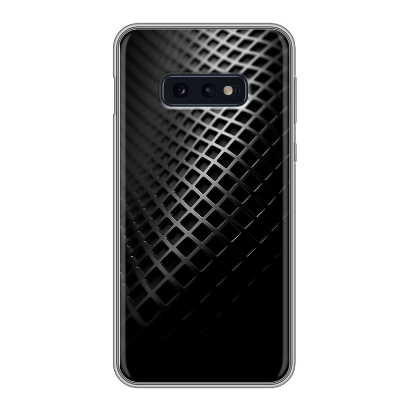 Силиконовый противоударный чехол на Samsung Galaxy S10e с принтом Текстура металла Силиконовый противоударный чехол на Samsung Galaxy S10e с принтом Текстура металла