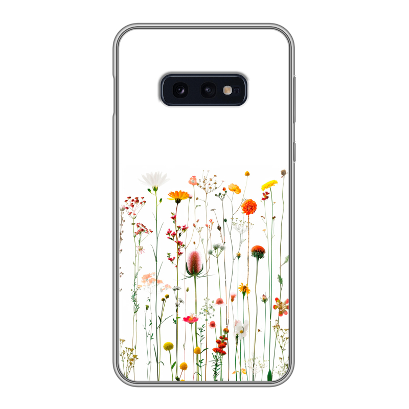 Силиконовый чехол на Samsung Galaxy S10e с принтом цветы Силиконовый чехол на Samsung Galaxy S10e с принтом цветы