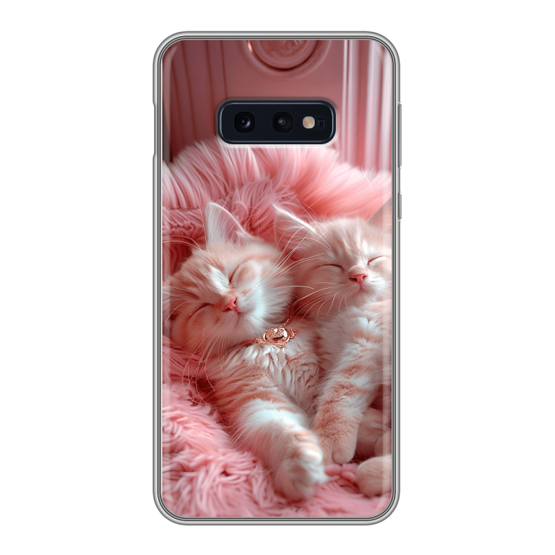 Силиконовый чехол на Samsung Galaxy S10e с принтом котята котики Силиконовый чехол на Samsung Galaxy S10e с принтом котята котики