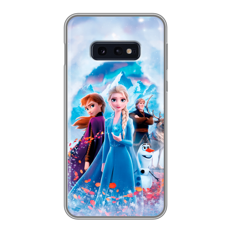 Силиконовый чехол на Samsung Galaxy S10e с принтом Холодное сердце Frozen Силиконовый чехол на Samsung Galaxy S10e с принтом Холодное сердце Frozen