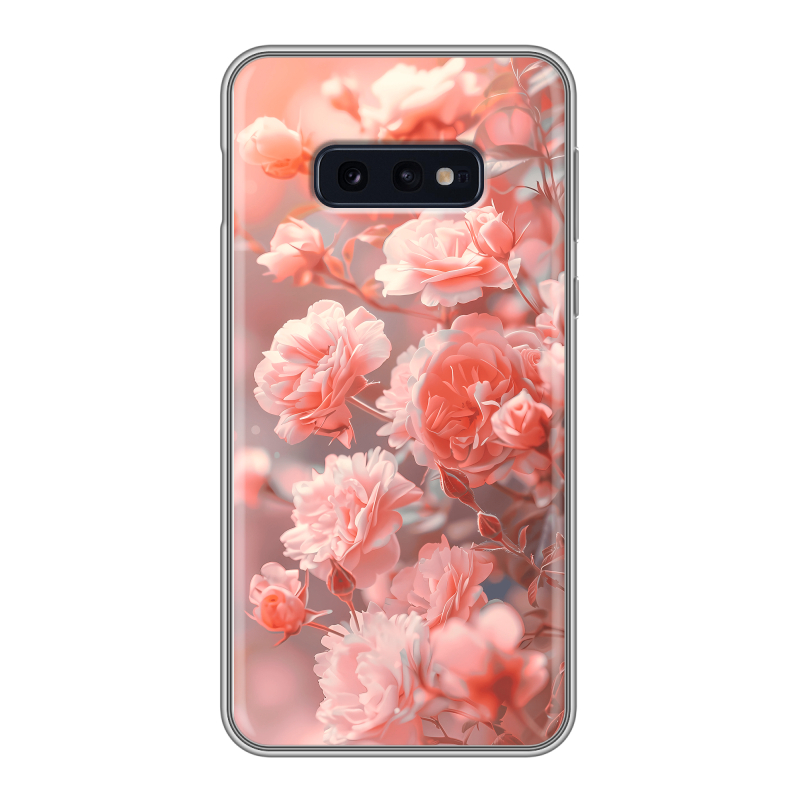 Силиконовый чехол на Samsung Galaxy S10e с принтом Розы цветы Силиконовый чехол на Samsung Galaxy S10e с принтом Розы цветы