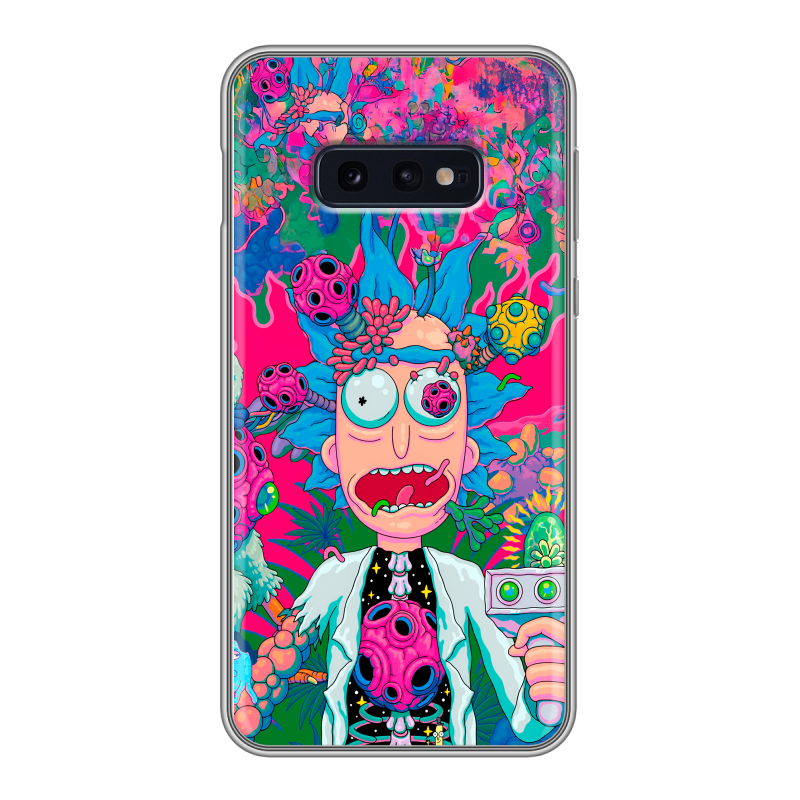 Силиконовый противоударный чехол на Samsung Galaxy S10e с принтом Рик и Морти Rick Morty Силиконовый противоударный чехол на Samsung Galaxy S10e с принтом Рик и Морти Rick Morty
