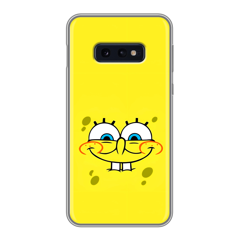 Силиконовый чехол на Samsung Galaxy S10e с принтом спанчбоб спанч боб Силиконовый чехол на Samsung Galaxy S10e с принтом спанчбоб спанч боб