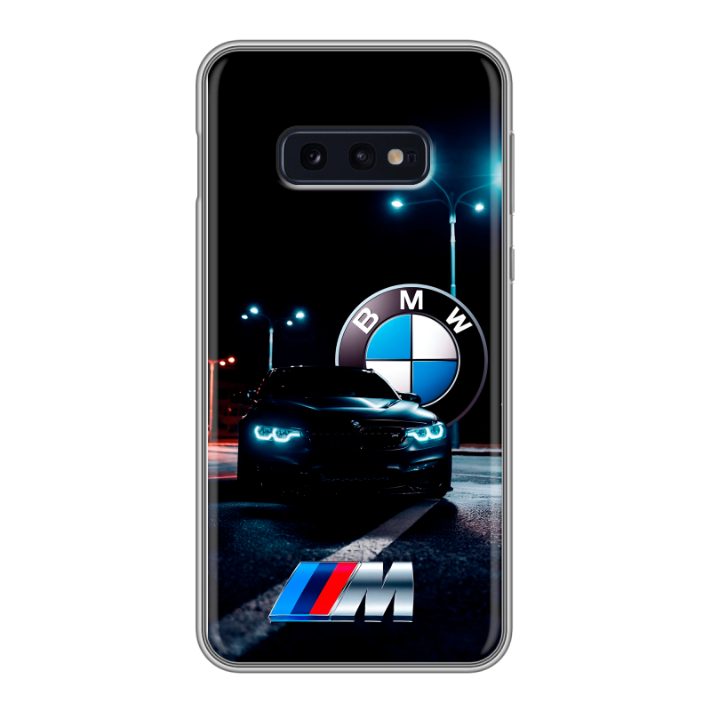 Силиконовый противоударный чехол на Samsung Galaxy S10e с принтом БМВ BMW Силиконовый противоударный чехол на Samsung Galaxy S10e с принтом БМВ BMW