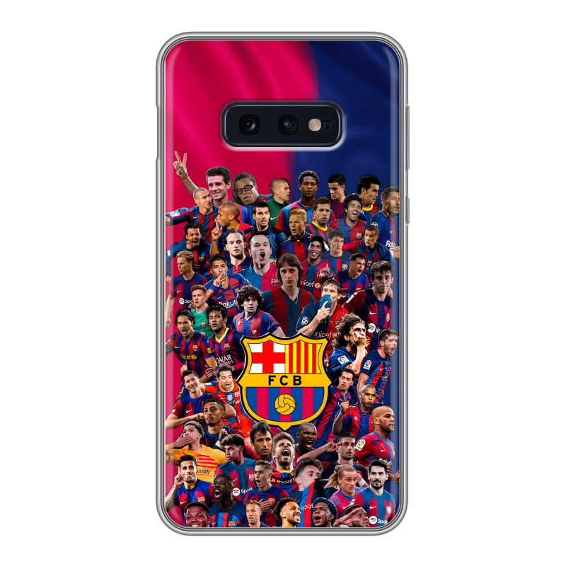 Силиконовый противоударный чехол на Samsung Galaxy S10e с принтом Барселона Barcelona Силиконовый противоударный чехол на Samsung Galaxy S10e с принтом Барселона Barcelona
