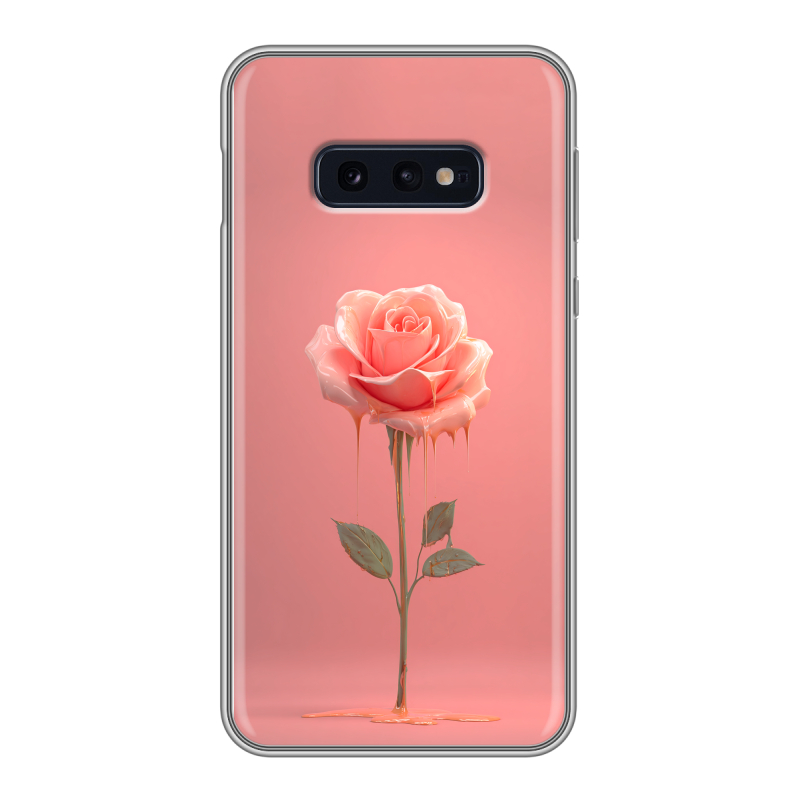 Силиконовый чехол на Samsung Galaxy S10e с принтом Розовая роза Силиконовый чехол на Samsung Galaxy S10e с принтом Розовая роза