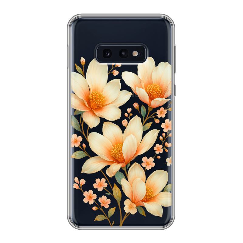Силиконовый чехол на Samsung Galaxy S10e с принтом Цветы Силиконовый чехол на Samsung Galaxy S10e с принтом Цветы