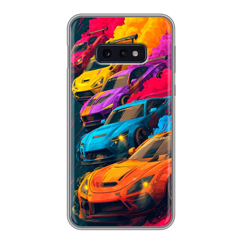 Силиконовый чехол на Samsung Galaxy S10e с принтом Тачки Силиконовый чехол на Samsung Galaxy S10e с принтом Тачки