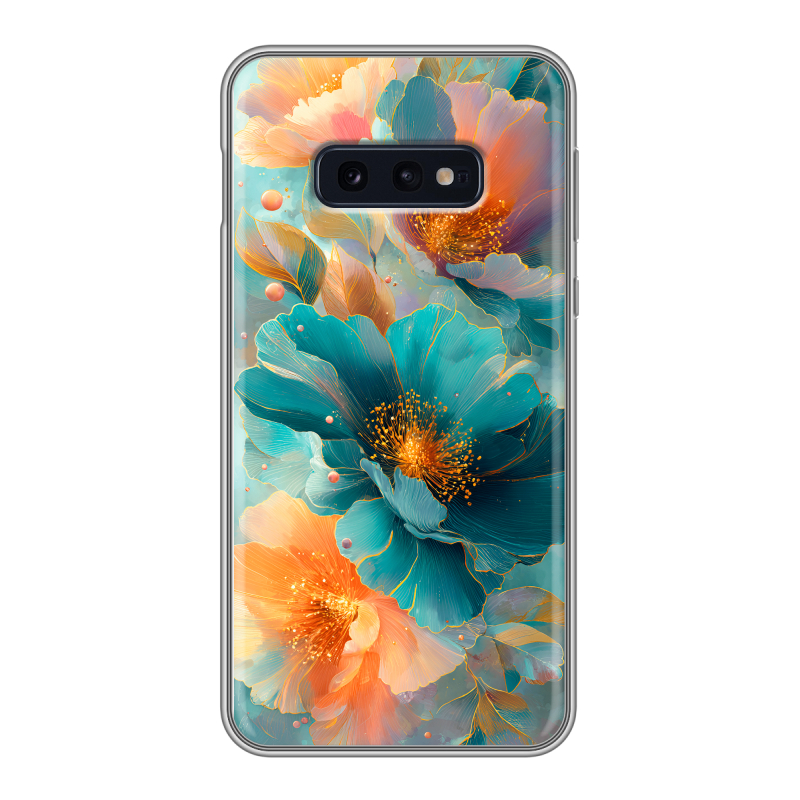 Силиконовый чехол на Samsung Galaxy S10e с принтом Цветы Силиконовый чехол на Samsung Galaxy S10e с принтом Цветы