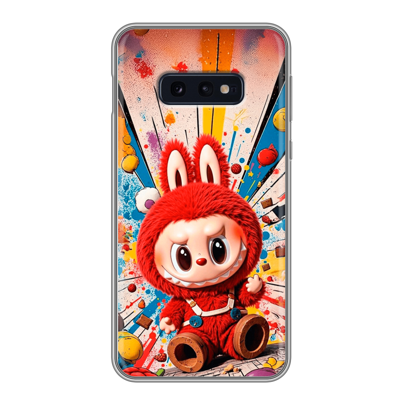 Силиконовый чехол на Samsung Galaxy S10e с принтом Labubu Лабубу Силиконовый чехол на Samsung Galaxy S10e с принтом Labubu Лабубу