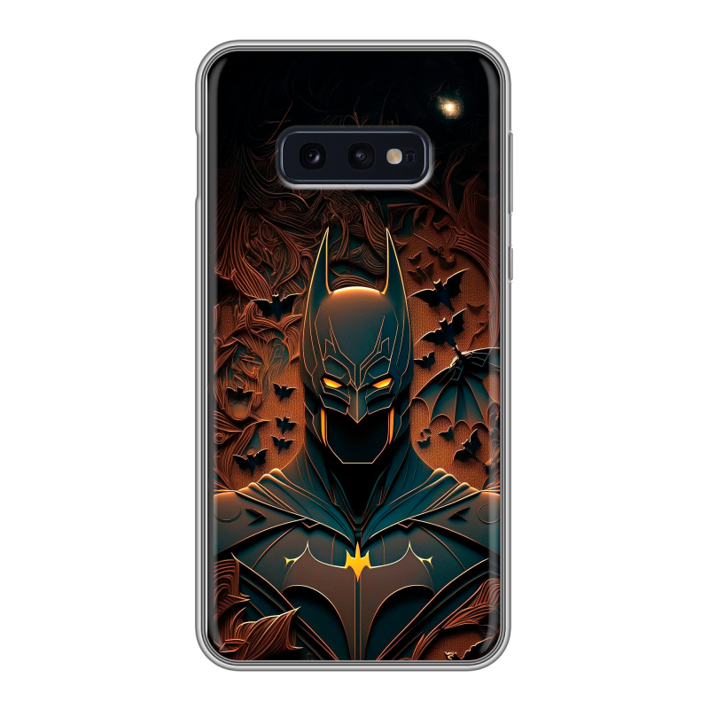 Силиконовый чехол на Samsung Galaxy S10e с принтом Batman Бэтмен Силиконовый чехол на Samsung Galaxy S10e с принтом Batman Бэтмен