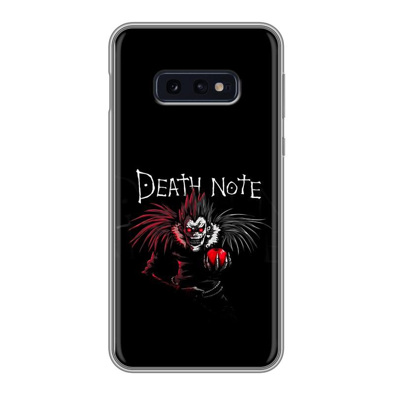 Силиконовый противоударный чехол на Samsung Galaxy S10e с принтом Death note Тетрадь смерти Силиконовый противоударный чехол на Samsung Galaxy S10e с принтом Death note Тетрадь смерти