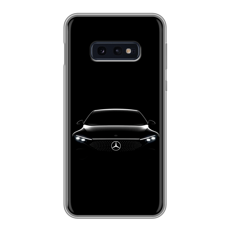 Силиконовый противоударный чехол на Samsung Galaxy S10e с принтом Mercedes Мерседес Силиконовый противоударный чехол на Samsung Galaxy S10e с принтом Mercedes Мерседес