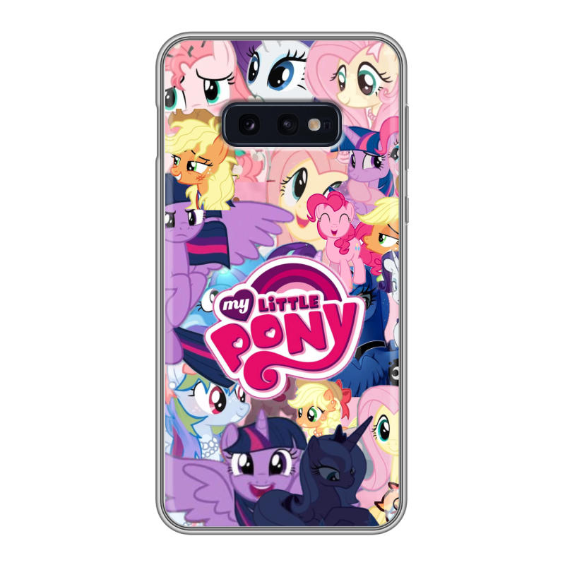 Силиконовый противоударный чехол на Samsung Galaxy S10e с принтом My little pony Дружба чудо Силиконовый противоударный чехол на Samsung Galaxy S10e с принтом My little pony Дружба чудо