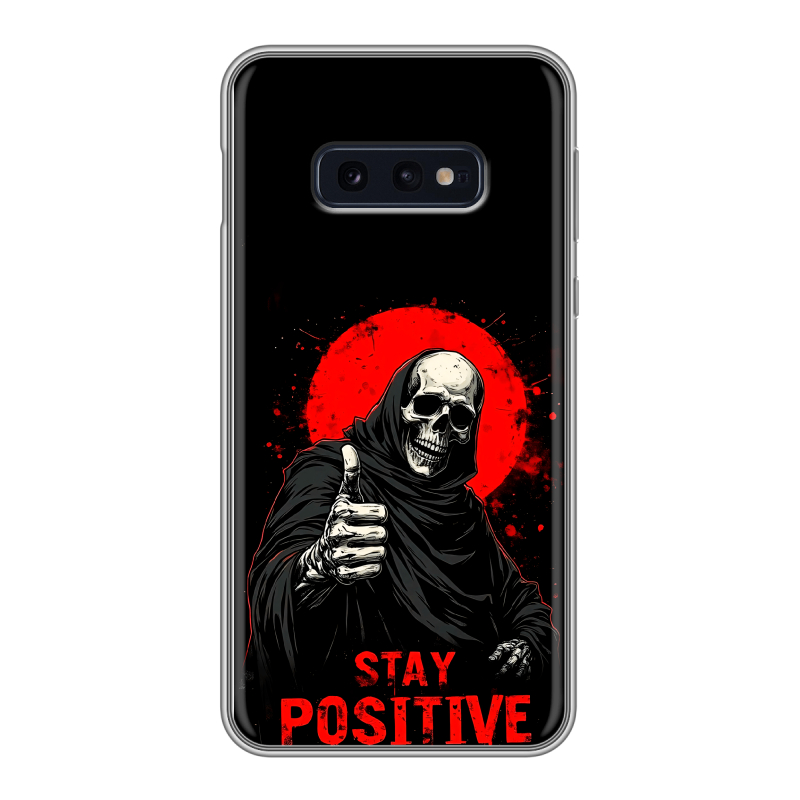 Силиконовый чехол на Samsung Galaxy S10e с принтом смешной скелет Силиконовый чехол на Samsung Galaxy S10e с принтом смешной скелет