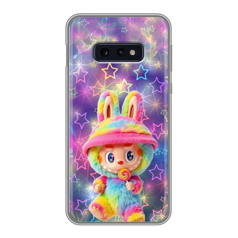 Силиконовый чехол на Samsung Galaxy S10e с принтом Labubu Лабубу Силиконовый чехол на Samsung Galaxy S10e с принтом Labubu Лабубу