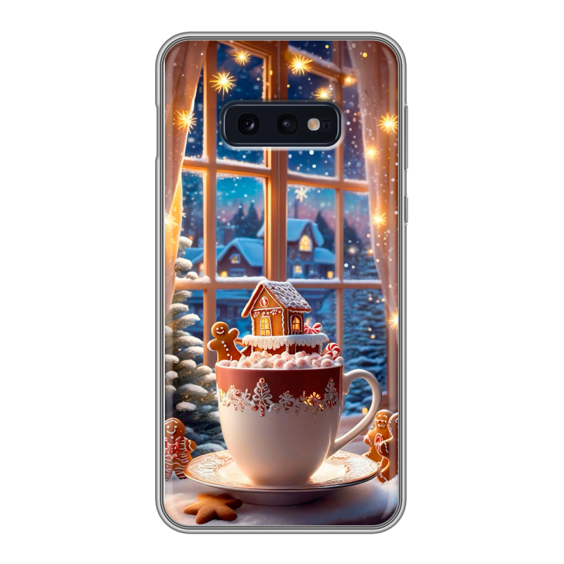 Силиконовый чехол на Samsung Galaxy S10e с принтом Новый год Силиконовый чехол на Samsung Galaxy S10e с принтом Новый год