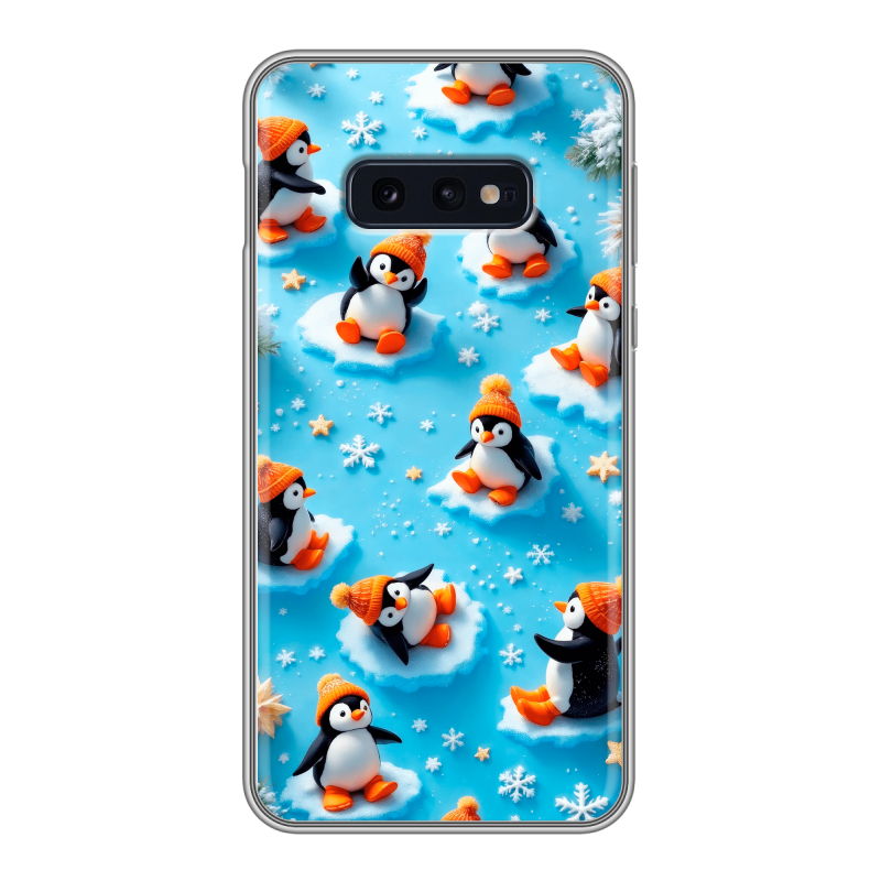 Силиконовый противоударный чехол на Samsung Galaxy S10e с принтом Новый год Силиконовый противоударный чехол на Samsung Galaxy S10e с принтом Новый год