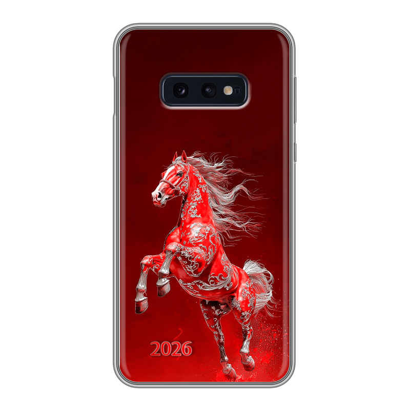 Силиконовый чехол на Samsung Galaxy S10e с принтом Новый год Силиконовый чехол на Samsung Galaxy S10e с принтом Новый год