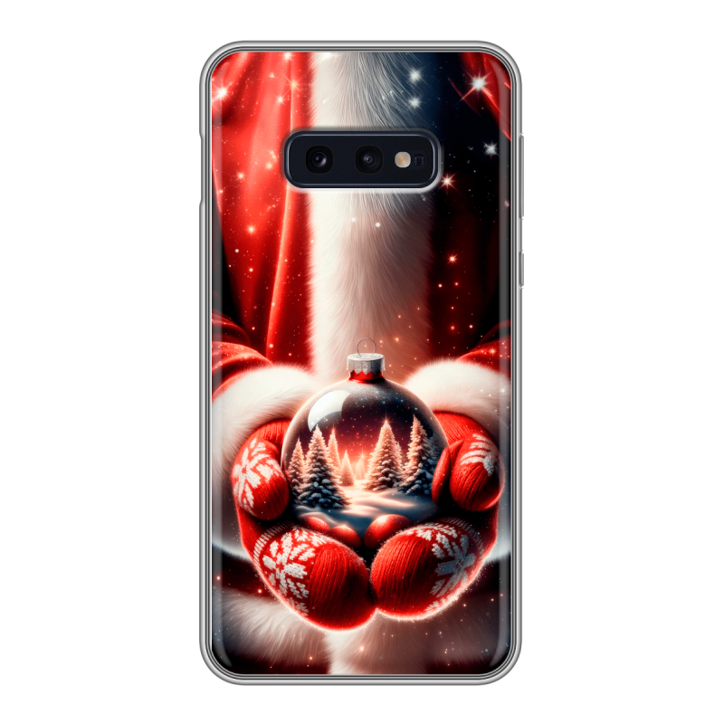 Силиконовый чехол на Samsung Galaxy S10e с принтом Новый год Силиконовый чехол на Samsung Galaxy S10e с принтом Новый год