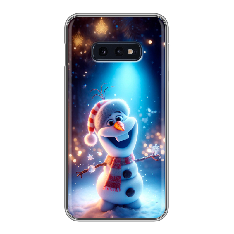 Силиконовый противоударный чехол на Samsung Galaxy S10e с принтом Новый год Силиконовый противоударный чехол на Samsung Galaxy S10e с принтом Новый год