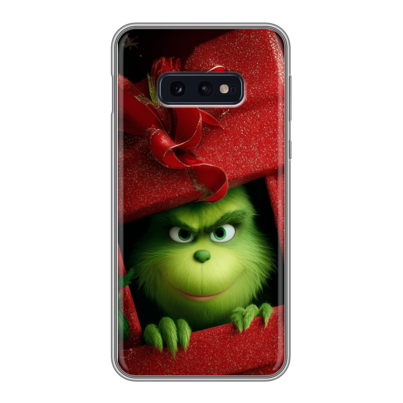 Силиконовый противоударный чехол на Samsung Galaxy S10e с принтом Новый год Силиконовый противоударный чехол на Samsung Galaxy S10e с принтом Новый год
