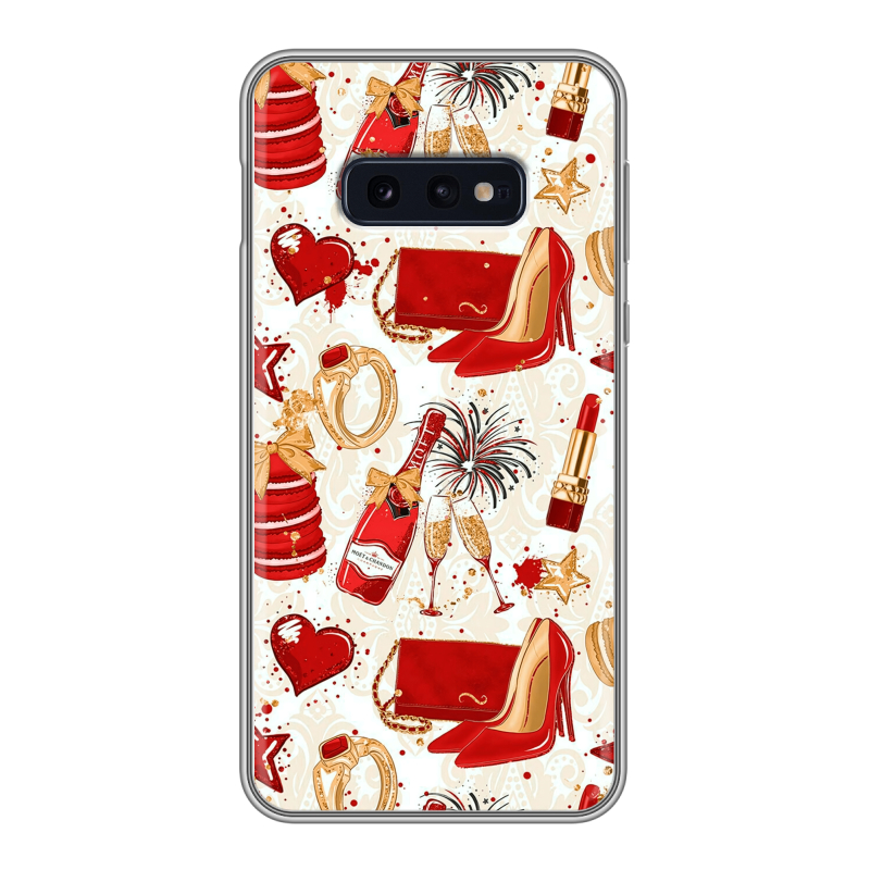 Силиконовый чехол на Samsung Galaxy S10e с принтом Новый год Силиконовый чехол на Samsung Galaxy S10e с принтом Новый год
