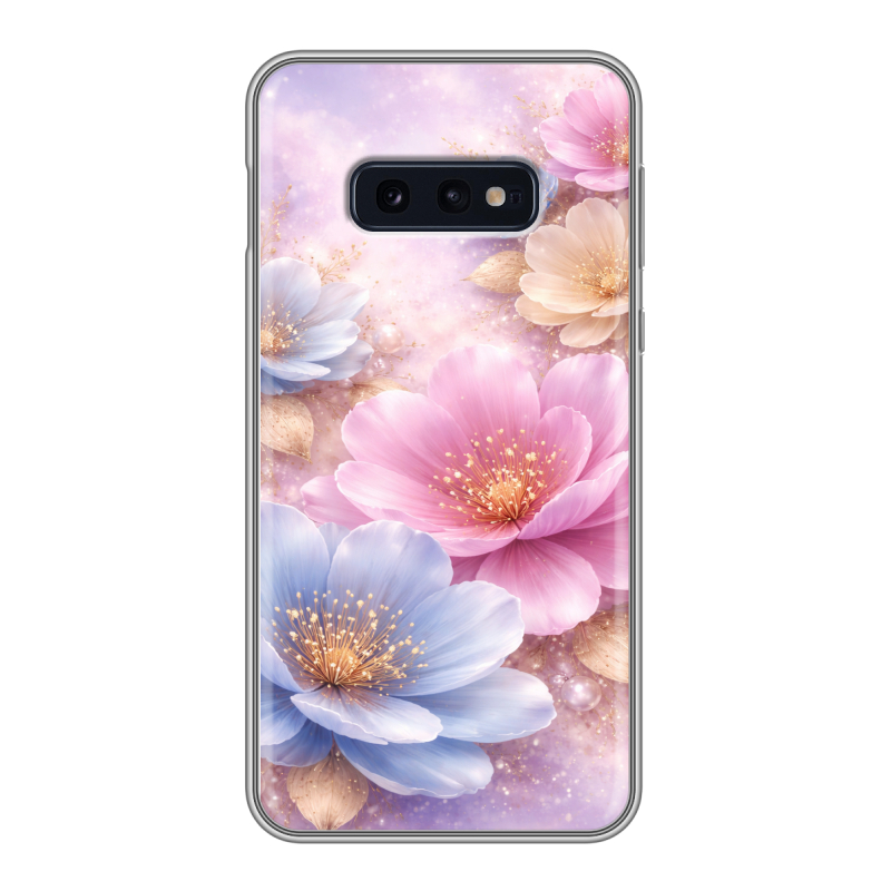 Силиконовый противоударный чехол на Samsung Galaxy S10e с принтом женский Силиконовый противоударный чехол на Samsung Galaxy S10e с принтом женский
