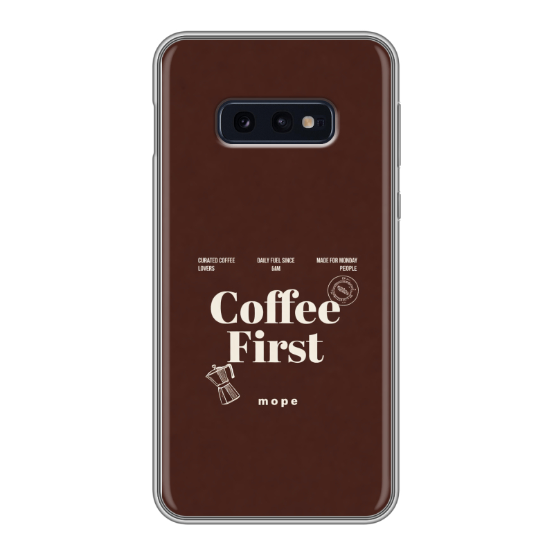 Силиконовый противоударный чехол на Samsung Galaxy S10e с принтом женский Силиконовый противоударный чехол на Samsung Galaxy S10e с принтом женский