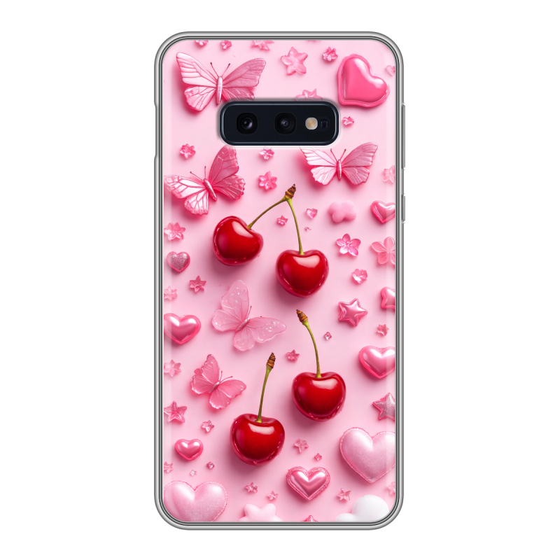 Силиконовый противоударный чехол на Samsung Galaxy S10e с принтом для девочек Силиконовый противоударный чехол на Samsung Galaxy S10e с принтом для девочек
