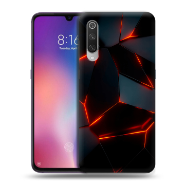 Силиконовый противоударный чехол на Xiaomi Mi9 с принтом Яркие абстракции Силиконовый противоударный чехол на Xiaomi Mi9 с принтом Яркие абстракции