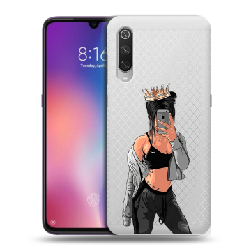 Силиконовый противоударный чехол на Xiaomi Mi9 с принтом Женские принты Силиконовый противоударный чехол на Xiaomi Mi9 с принтом Женские принты