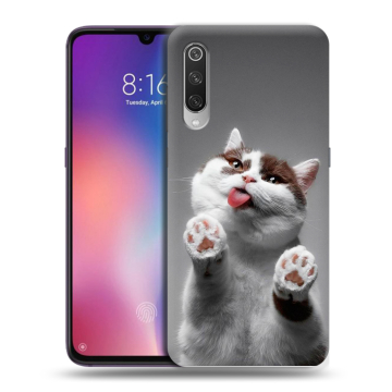 Силиконовый противоударный чехол на Xiaomi Mi9 с принтом Коты Силиконовый противоударный чехол на Xiaomi Mi9 с принтом Коты
