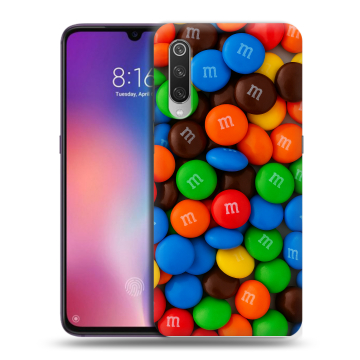 Силиконовый противоударный чехол на Xiaomi Mi9 с принтом Конфеты Силиконовый противоударный чехол на Xiaomi Mi9 с принтом Конфеты