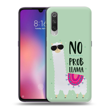 Силиконовый противоударный чехол на Xiaomi Mi9 с принтом Лама Силиконовый противоударный чехол на Xiaomi Mi9 с принтом Лама