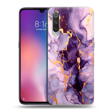 Силиконовый противоударный чехол на Xiaomi Mi9 с принтом Мрамор Силиконовый противоударный чехол на Xiaomi Mi9 с принтом Мрамор