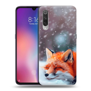 Силиконовый противоударный чехол на Xiaomi Mi9 с принтом лиса