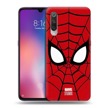 Силиконовый противоударный чехол на Xiaomi Mi9 с принтом человек паук spiderman