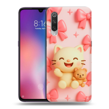 Силиконовый противоударный чехол на Xiaomi Mi9 с принтом для девочек